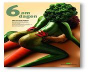 &#34;6 a day&#34; , Danish poster from around 2001, campaign to eat more fruits and vegetables. (Danish word for 6, &#34;seks&#34;, is pronounced the same as &#34;sex&#34;) from stage danish