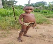 Some years back i was working deep inside the jungle in the Republic of Congo on a TV shoot filming hunters and gatherers. We had a rat that lived in a bamboo bush in camp and ate our rations at night. After complaining about it this kid was just &#34;say from we heroine ki rat