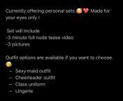 Going to be offering full nude personal videos made for your eyes only on FANSLY?. You get to choose what I wear from a selection of outfits (Currently &#36;55) and with the subscription you get 7 min of video plus access to daily posts ! Message me on th from sheila serial nude personal deshi karmaung ki