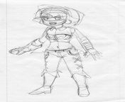DDLC x Shantae: Natsuki as Sky; Natsuky? (concept sketch) from ddlc