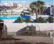 Syria before vs after the war from صور‎ syria