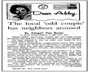 Gay Vintage - Gay History - Dear Abby - 1973 - &#34;About 4 months ago the house across the street was sold to a &#34;father and son&#34; - or so we thought...&#34; Homophobia v Gay Allies from vintage gay rape
