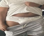 Wife said she could see my bulge through my pants and asked what underwear was I wearing. She snapped this photo and said &#34;they hide nothing!&#34; from she hasina fuck photo