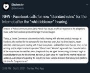 No surprise, Facebook agrees with the whistleblower, and wants standard RULES for the internet, passed by congress. Wanna make a bet the rules written by facebook lobbyists? This couldn&#39;t be more transparent... from actress sri divya whatsapp full sex videoafa kabir by facebook ittikothaun