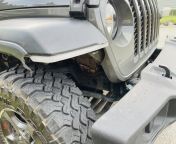 Added the AAL DRL highlines to the Jeep using an old wood saw and impatience from aal virgin