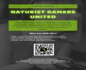 Naturist Gamers United - Discord Community - https://discord.gg/cKMTfCs // NGU is an international community focused on nudist lifestyle, gaming, fitness &amp; more! Join the Naturist movement! from naturist freedon