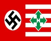 Nazi Germany and Arrow Cross Hungary resembling the style of Austria-Hungary from nudist hungary