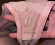RARE OFFER [selling] super old, heavily worn thong drenched in my juices?4 days of wear + vacuum sealed &#36;40(shipping included + 5 pictures of me in them included in purchase [gusset peek] [pty] bisexual from ion 4