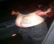 Was a taxi driver , picked up this kid who got a DUI and the police called for a taxi to get him home , my comment to him waswell, shit happens bro ..he tells me he has a tattoo on his ass that says that exact phrase. I didnt believe it. he proved mefrom kid sexporn