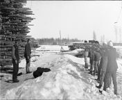 Finnish White Army executing Russian soldiers in the front lines of the Finnish Civil War, 1918. [3332 × 2072] from नेपाली सेकसी २०७२