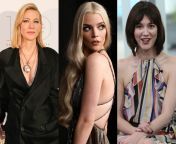 Cate Blanchett, Anya Taylor-Joy and Mary Elizabeth Winstead. Submissive, caring and breedable horny housewife // Getting caught having sex at a public bath // Uncontrolled, unprotected rough sex. Choose your combinations! from sex 78