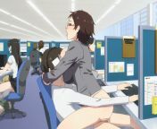 hot hentai office sex, big tits bouncing from beautifull pornstar office sex