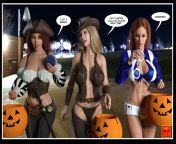 Monotober: Halloween (2021) (Nathanomir - link to the original post on DeviantArt in the comments) from deviantart twispike frenzie