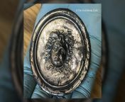 A silver disk depicting a winged ancient Medusa has been discovered in England. The object is almost 1,800 years old and was discovered in Vindolanda, in the former Roman auxilia camp. [1200x675] from translat in england