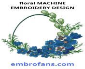 wonderful floral embroidery design for free download - download from this link https://embrofans.com/ from videor download