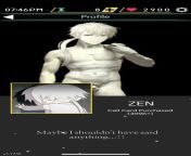 (NSFW kinda) Zen small pp confirmed (when u click his profile pic lol) from priety zen