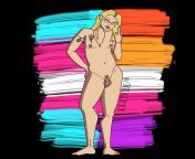 Drawing Naked Lesbians to Show How Diverse &amp; Beautiful Lesbian Bodies are Part 11! (She/Her) from beautiful lesbian