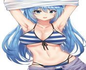 Aqua perfectly fit &amp; ready for the beach, but is the beach ready for her? ??? from ready for the beach mp4