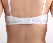 Closeup Back View of Sexy Girl Wearing Bra. Do You Wish to Take Her Bra Off? from teen girl wearing bra