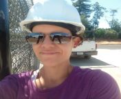 Sometimes my job can be like this. I think hard hats make my head look big. But you know what they say!? from job selfie