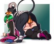Sexy babe getting knotted by her houndoom (ThighsocksAndKnots) from bd babe nude capture by her sex broker