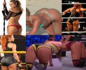 Ass battle: Stacy Keibler vs Becky Lynch vs Britt Baker from becky millward