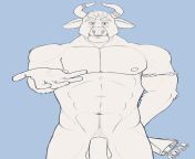 WIP Fan art of Asterion from the amazing visual novel Minotaur hotel, anything I should improve before going further? from mound of the termites visual novel part