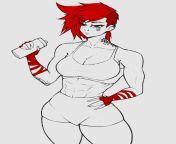 WIP, Decided to draw none other than the ultimate muscle mommy Vi [Arcane] (@SpellKasper) from ultimate muscle