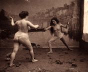 A portrayal of nude ladies dueling with swords in the 1800s [NSFW] from cid nude ladies