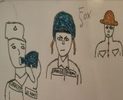 In honor of Veteran&#39;s Day, I have created sketches of the Chandlers in uniform who served in the US Military. Robert Franklin Chandler (Chris&#39;s grandfather), Bob Chandler (Chris&#39;s Dad) and a sketch of Chris in army uniform if he had joined the from xxx in army