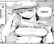 LF Mono Source: &#34;Hello&#34; &#34;Love is best&#34; 1girl, baseball cap, covered nipples, foreign text, hand on headwear, hat tip, light hair, medium breasts, open mouth, sfx, t-shirt, white hair, white shirt from white light bigo