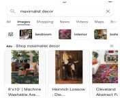 These are my image search results for Maximalist Decor. Think art like that second image will be in the new kit? from 1sax fuckiya image