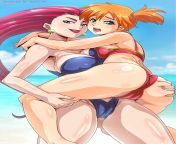 Jessie and Misty beach time (sano br) [Pokemon] from sano br caulifla kale