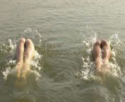 Two naked girls on the river [photography 01843] from two naked girls gagging vomit puke puking and vomiting jpg