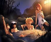 Tenten, Hinata, Ino &amp; Sakura Skinny Dipping from hinata ino uncensored