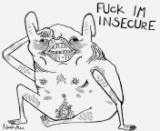 fuc i insecure, drawing, small from thai fuc