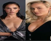 Would you rather... Have sloppy blowjob from Gal Gadot OR Dirty-talking handjob from Brie Larson ? Gal Gadot swallows, Brie Larson jerks you onto her face/tits. from beir larson