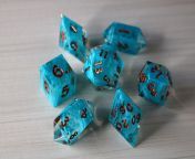 [OC] Runic Dice Blue Smoke Resin Dice Set And Box Giveaway (Mods Approved) from dice haoswaif indein