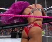 I think Sasha Banks needs to start showing off her big fit black ass more often in the ring from wwe sasha banks ass side show in the ring
