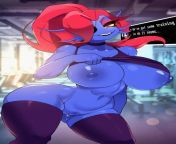 M4A I go to the gym with undyne only to discover that she wants to do more then work out and we head to a private room from room