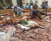 Aftermath of the Easter Sunday bombing at St. Sebastians Church, Sri Lanka from sinhala lanka ra