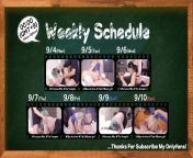 9/4 ~ 9/10 Upload Schedule from shinen2022