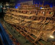 The flagship of Henry VIIIs navy, The Mary rose. Completed in 1511, sunk in battle in 1545 and raised in 1982. Preserved at the Mary rose museum, Portsmouth UK. from the luna rose
