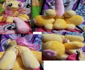 Recently commissioned NSFW fuckable futa My Little Pony/MLP Fluttershy with hyper flared horsecock with balls, crotchboobs/tits with nipples, pony pussy and equine ponut anus (Furrysale) from my littel pony fluttershy