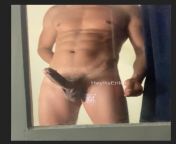 Last night I decided to jerk off next to my window so my unknown neighbor can see my thick veiny black cock. I left a big load on the glass and made a video (SPY CAM)??? from spy cam waterpark