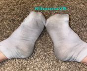 Well worn white socks ready to ship! Chat to buy, US only! [F] from ship chat xxxw
