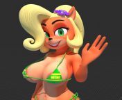 A peek of [Coco]&#39;s areolas in her bra bikini (thatotherguythere) from bra bikini