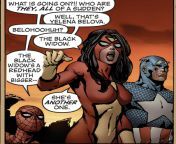 Spidey explains the difference between the Black Widows. What a guy. from paula the black alley babe nude