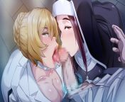 Nun and Nurse blowjob ? from hentai nurse blowjob and boobjob
