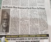story suggestion: Del Prairie, WI man sentenced to 65 yrs in prison for sexual assault and incest of his 8 children from incest of womens